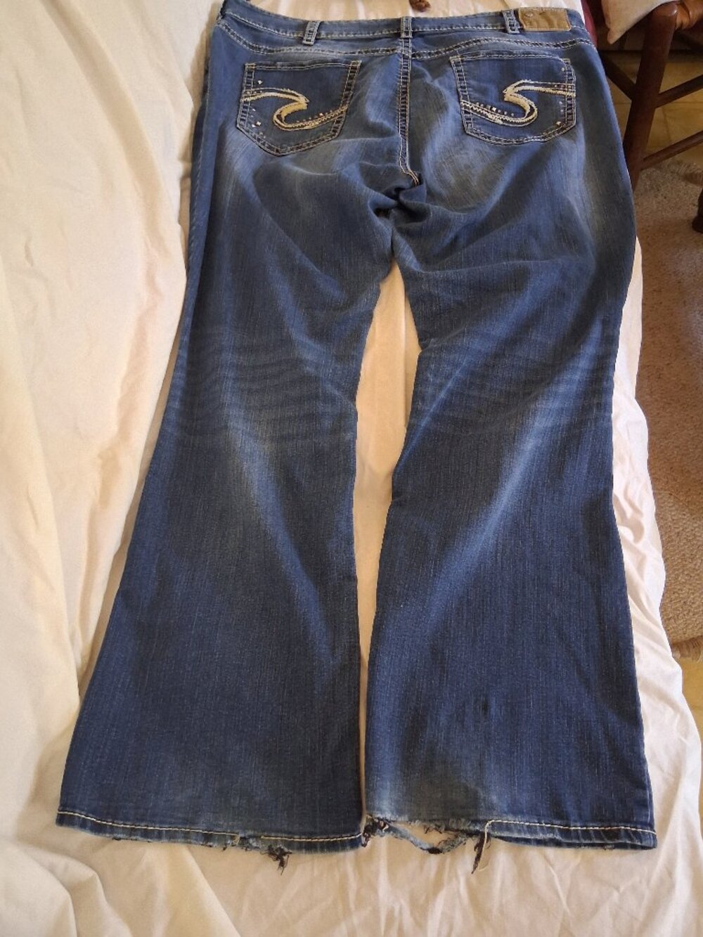 Silver Jeans Suki Mid Rise Slim Bootcut Jeans Plus Size 22 x 33